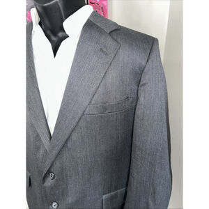 Holland & Sherry 46R Gray Royal Classic Tom James Custom Jacket Blazer
